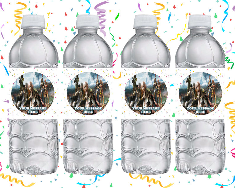 Final Fantasy Water Bottle Stickers 12 Pcs Labels Party Favors Supplies Decorations