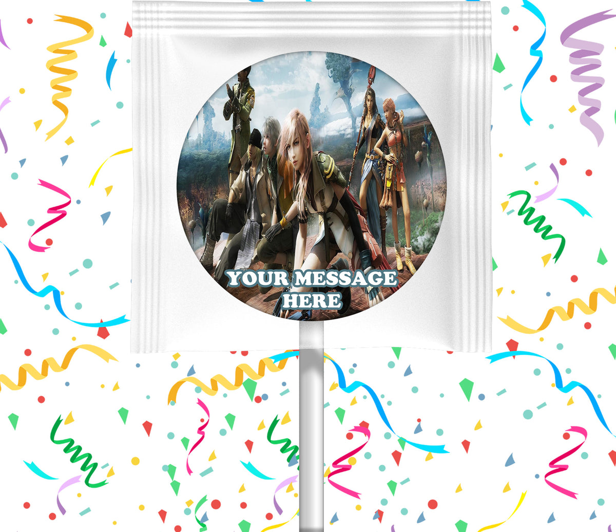 Final Fantasy Lollipops Party Favors Personalized Suckers 12 Pcs