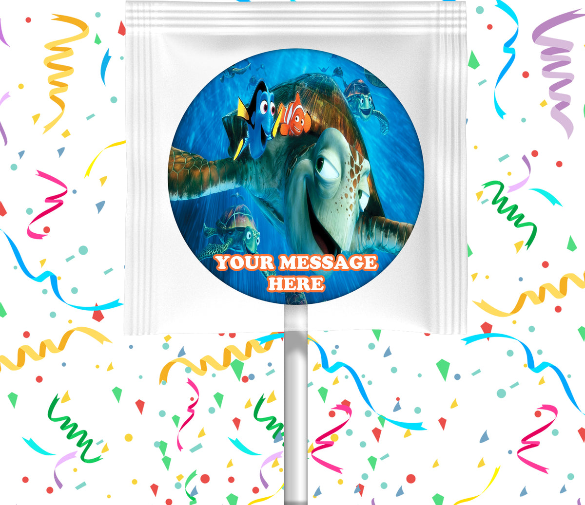 Finding Nemo Lollipops Party Favors Personalized Suckers 12 Pcs