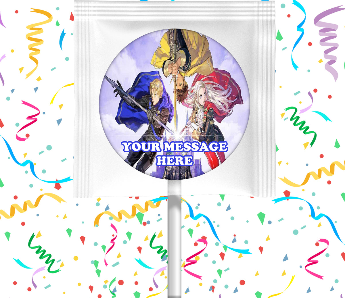 Fire Emblem Three Houses Lollipops Party Favors Personalized Suckers 12 Pcs