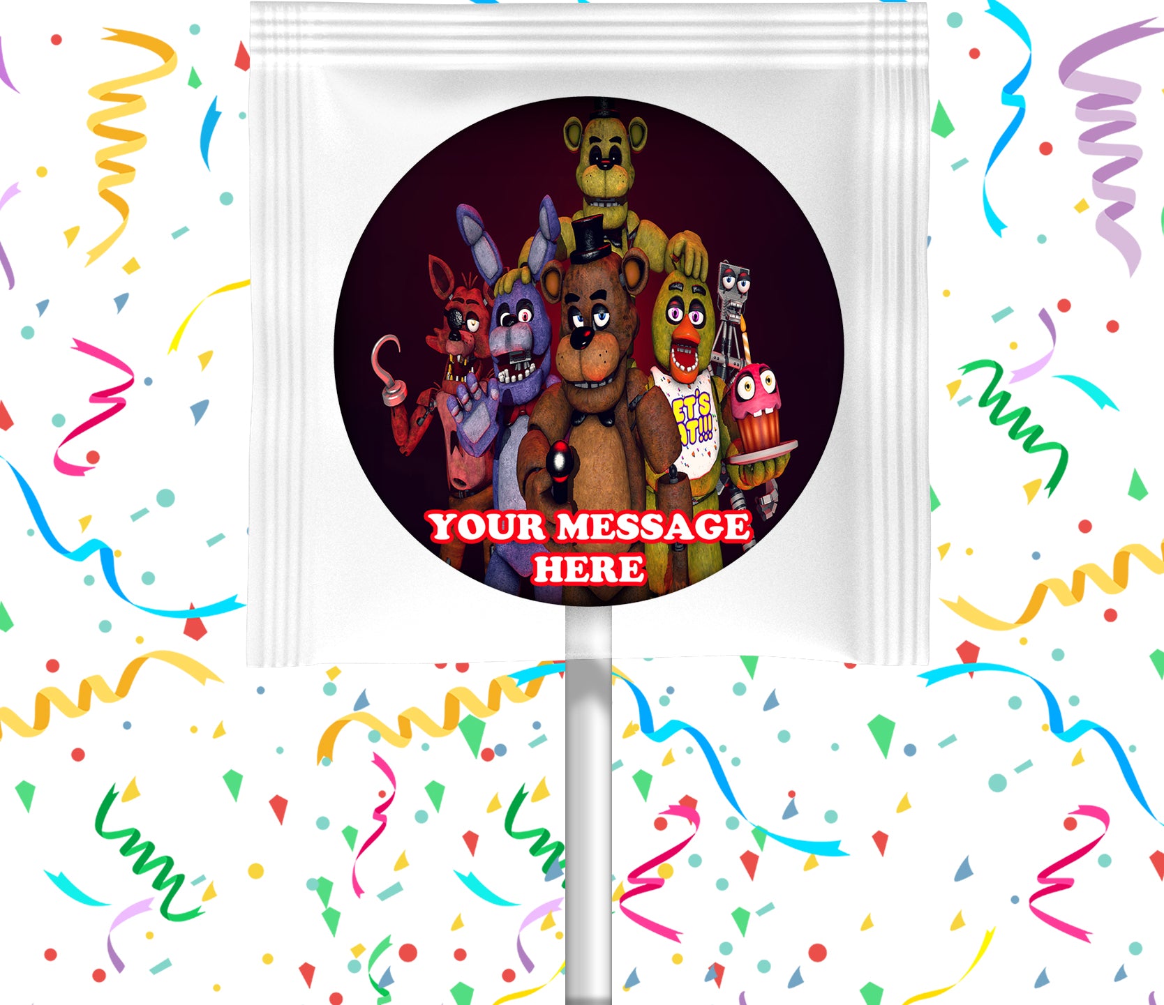 Five Nights at Freddy's Party Favors Supplies Decorations Lollipops 12 Pcs