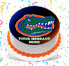 Florida Gators Edible Image Cake Topper Personalized Birthday Sheet Custom Frosting Round Circle