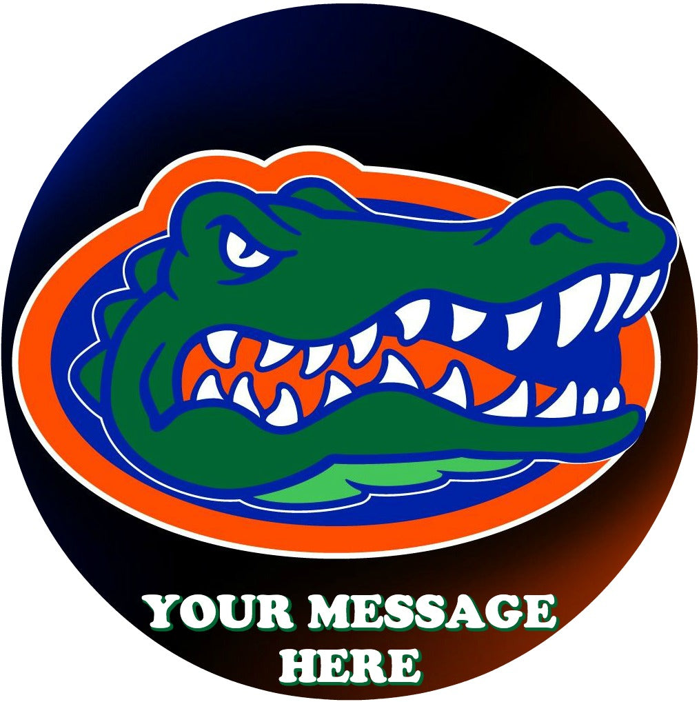 Florida Gators Edible Image Cake Topper Personalized Birthday Sheet Custom Frosting Round Circle