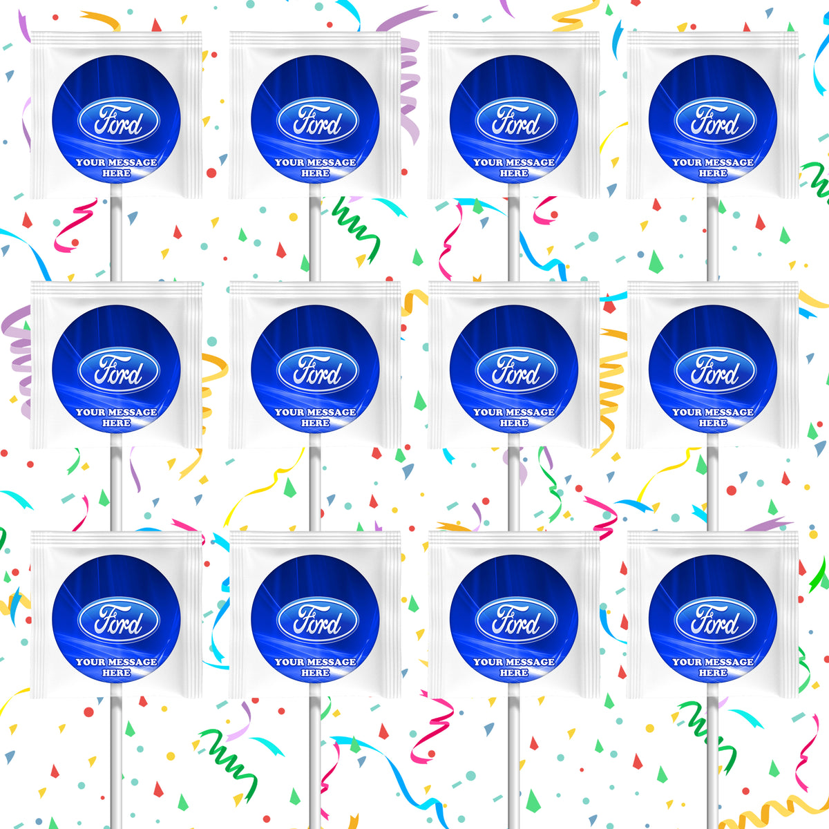 Ford Lollipops Party Favors Personalized Suckers 12 Pcs