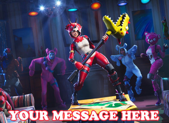 Fortnite Edible Image Cake Topper Personalized Birthday Sheet Decoration Custom Party Frosting Transfer Fondant