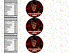 Freddy Krueger Water Bottle Stickers 12 Pcs Labels Party Favors Supplies Decorations