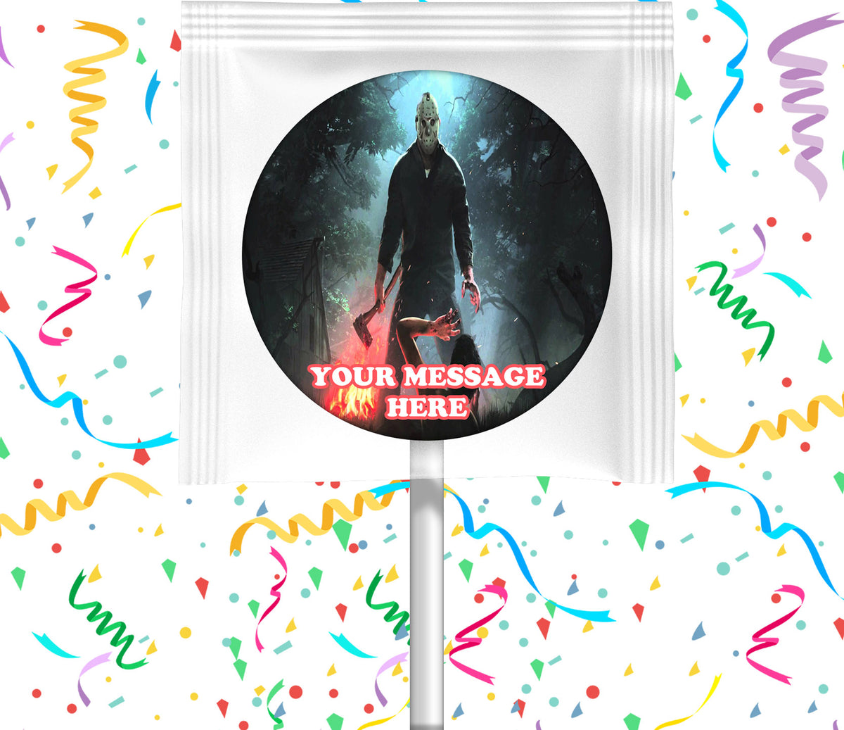 Friday The 13th Lollipops Party Favors Personalized Suckers 12 Pcs