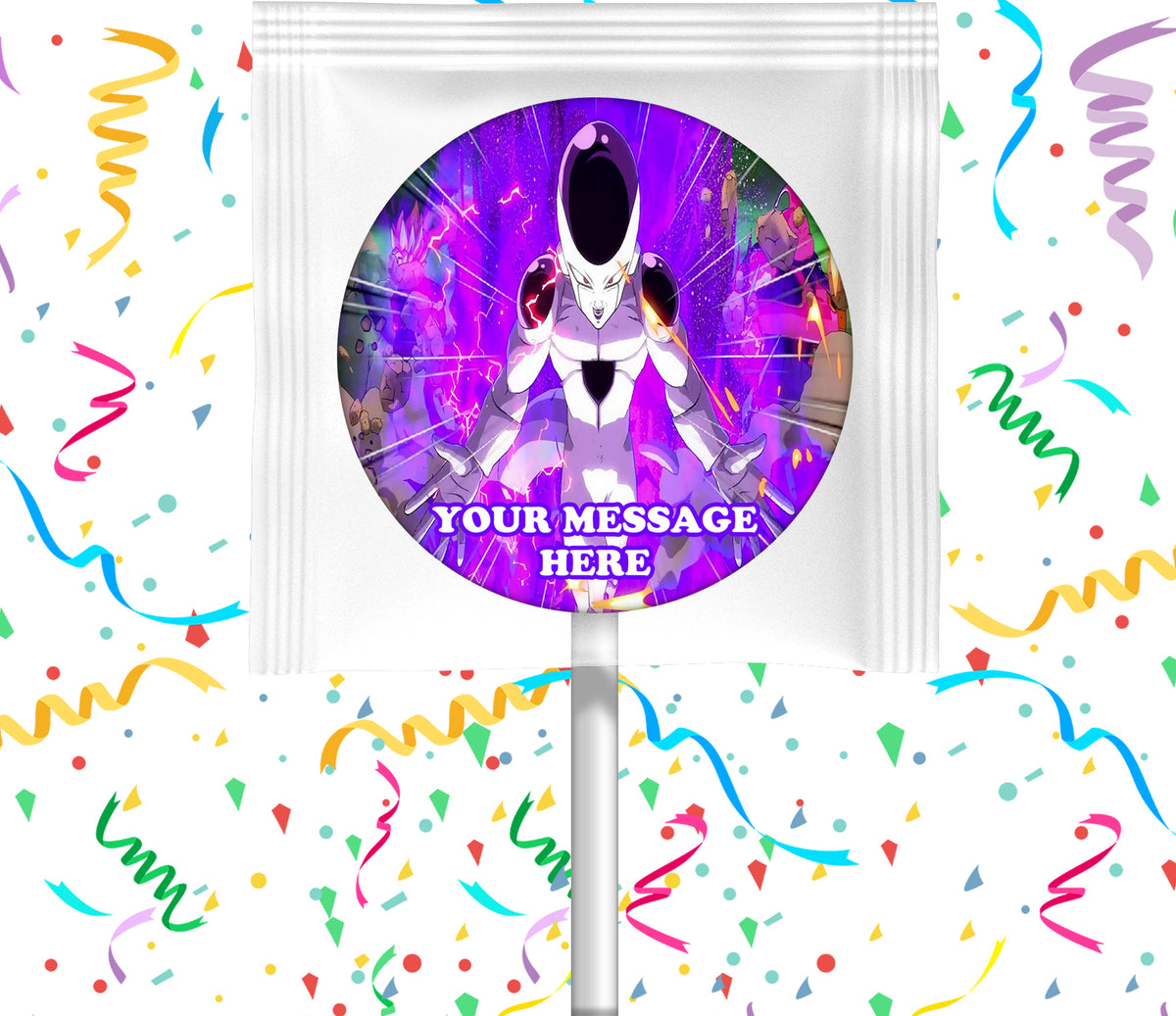 Frieza Lollipops Party Favors Personalized Suckers 12 Pcs