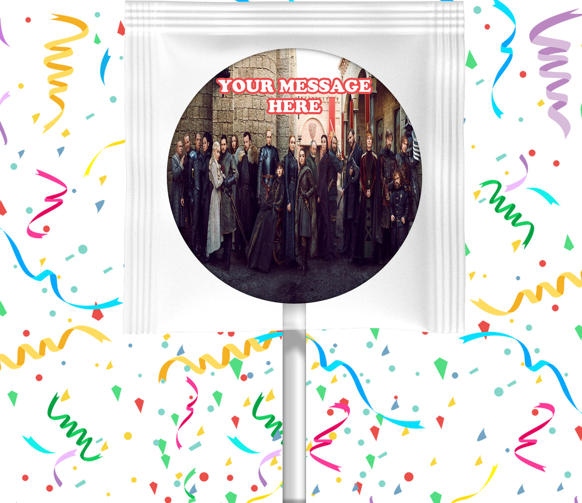 Game Of Thrones Lollipops Party Favors Personalized Suckers 12 Pcs