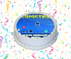 Geometry Dash Edible Image Cake Topper Personalized Birthday Sheet Custom Frosting Round Circle