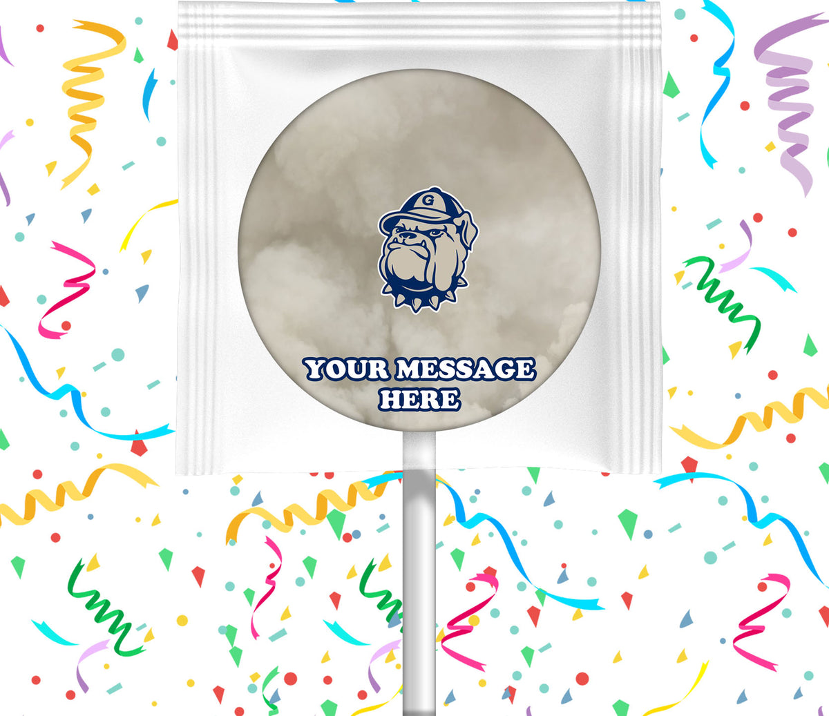 Georgetown Hoyas Lollipops Party Favors Personalized Suckers 12 Pcs