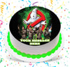 Ghostbusters Edible Image Cake Topper Personalized Birthday Sheet Custom Frosting Round Circle