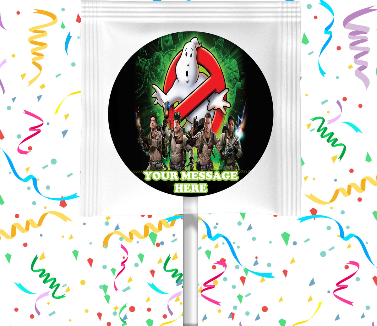Ghostbusters Lollipops Party Favors Personalized Suckers 12 Pcs
