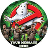 Ghostbusters Edible Image Cake Topper Personalized Birthday Sheet Custom Frosting Round Circle