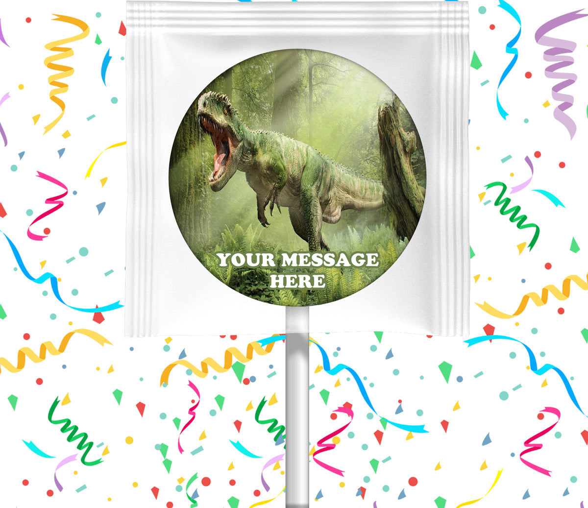 Giganotosaurus Lollipops Party Favors Personalized Suckers 12 Pcs
