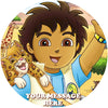 Go, Diego, Go! Edible Image Cake Topper Personalized Birthday Sheet Custom Frosting Round Circle