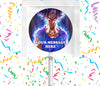 Goku Ultra Instinct Lollipops Party Favors Personalized Suckers 12 Pcs