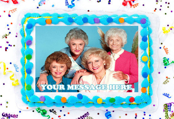 Golden Girls Edible Image Cake Topper Personalized Birthday Sheet Deco -  PartyCreationz