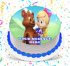 Goldie & Bear Edible Image Cake Topper Personalized Birthday Sheet Custom Frosting Round Circle