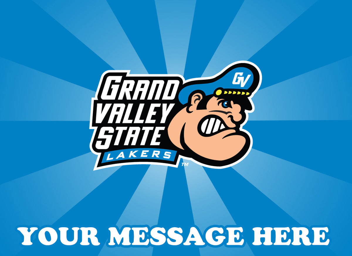 Grand Valley State Lakers Edible Image Cake Topper Personalized Birthday Sheet Decoration Custom Party Frosting Transfer Fondant