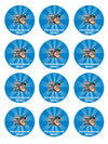 Grand Valley State Lakers Edible Cupcake Toppers (12 Images) Cake Image Icing Sugar Sheet