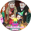 Gravity Falls Edible Image Cake Topper Personalized Birthday Sheet Custom Frosting Round Circle