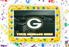 Green Bay Packers Edible Image Cake Topper Personalized Birthday Sheet Decoration Custom Party Frosting Transfer Fondant