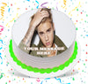 Justin Bieber Edible Image Cake Topper Personalized Birthday Sheet Custom Frosting Round Circle