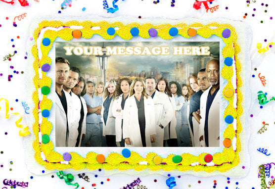 Grey&#39;s Anatomy Edible Image Cake Topper Personalized Birthday Sheet Decoration Custom Party Frosting Transfer Fondant