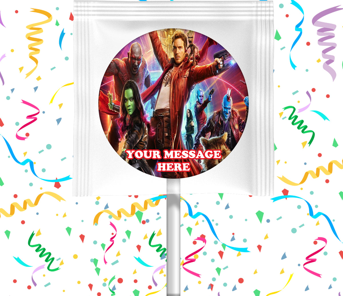 Guardians Of The Galaxy Lollipops Party Favors Personalized Suckers 12 Pcs