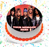 Guns N' Roses Edible Image Cake Topper Personalized Birthday Sheet Custom Frosting Round Circle