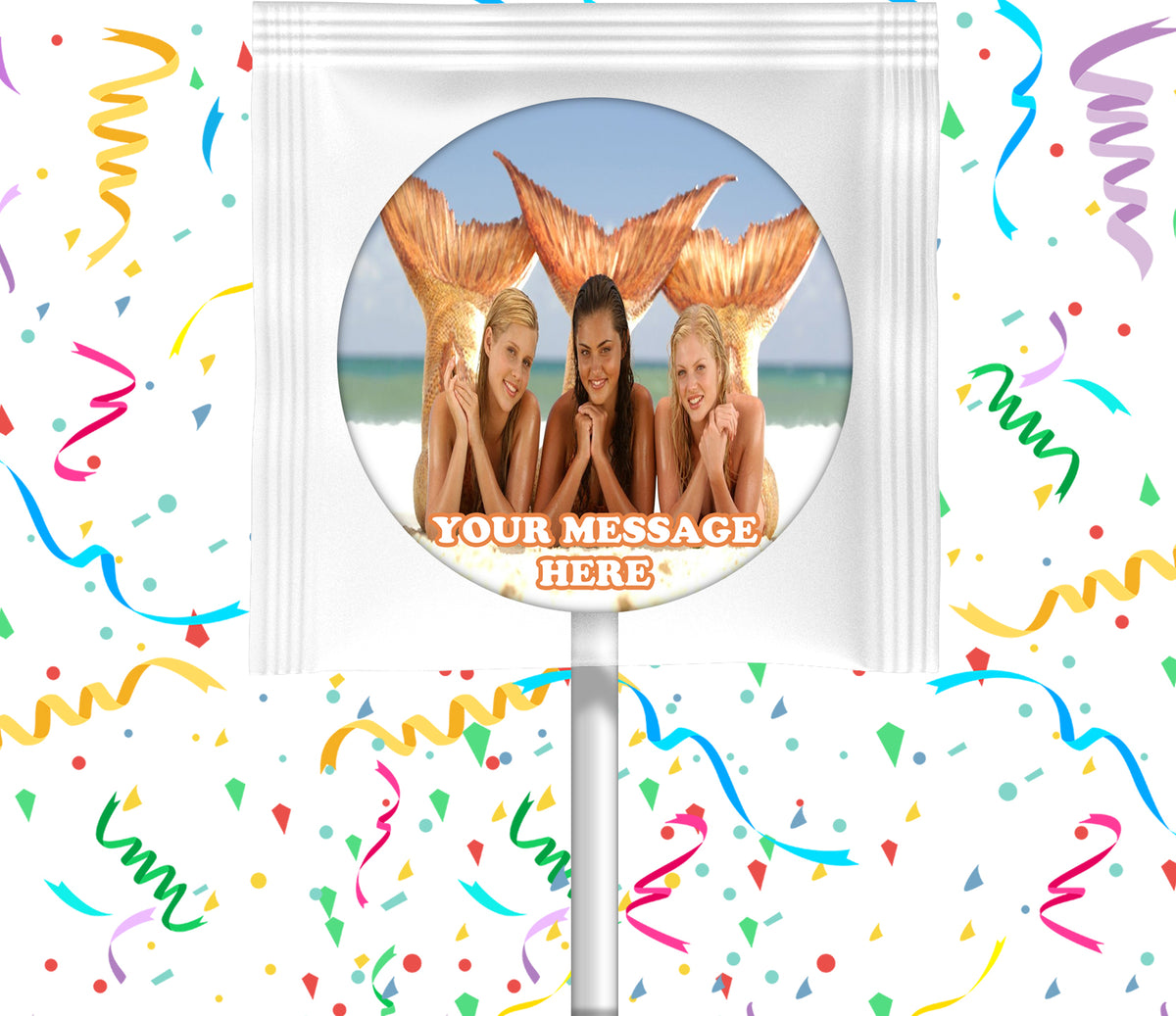 H2O Just Add Water Lollipops Party Favors Personalized Suckers 12 Pcs