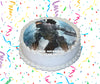 Halo Edible Image Cake Topper Personalized Birthday Sheet Custom Frosting Round Circle