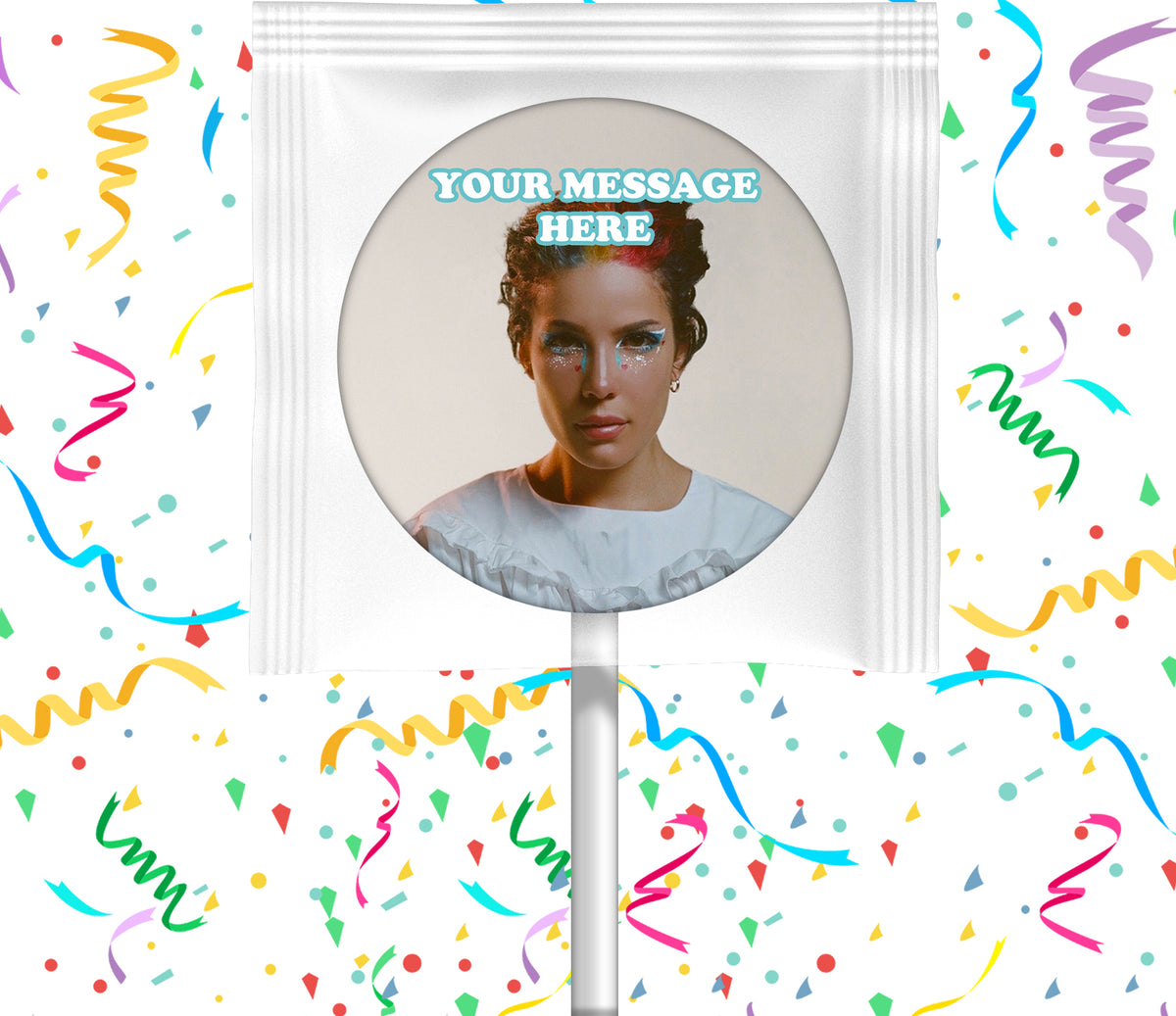 Halsey Lollipops Party Favors Personalized Suckers 12 Pcs