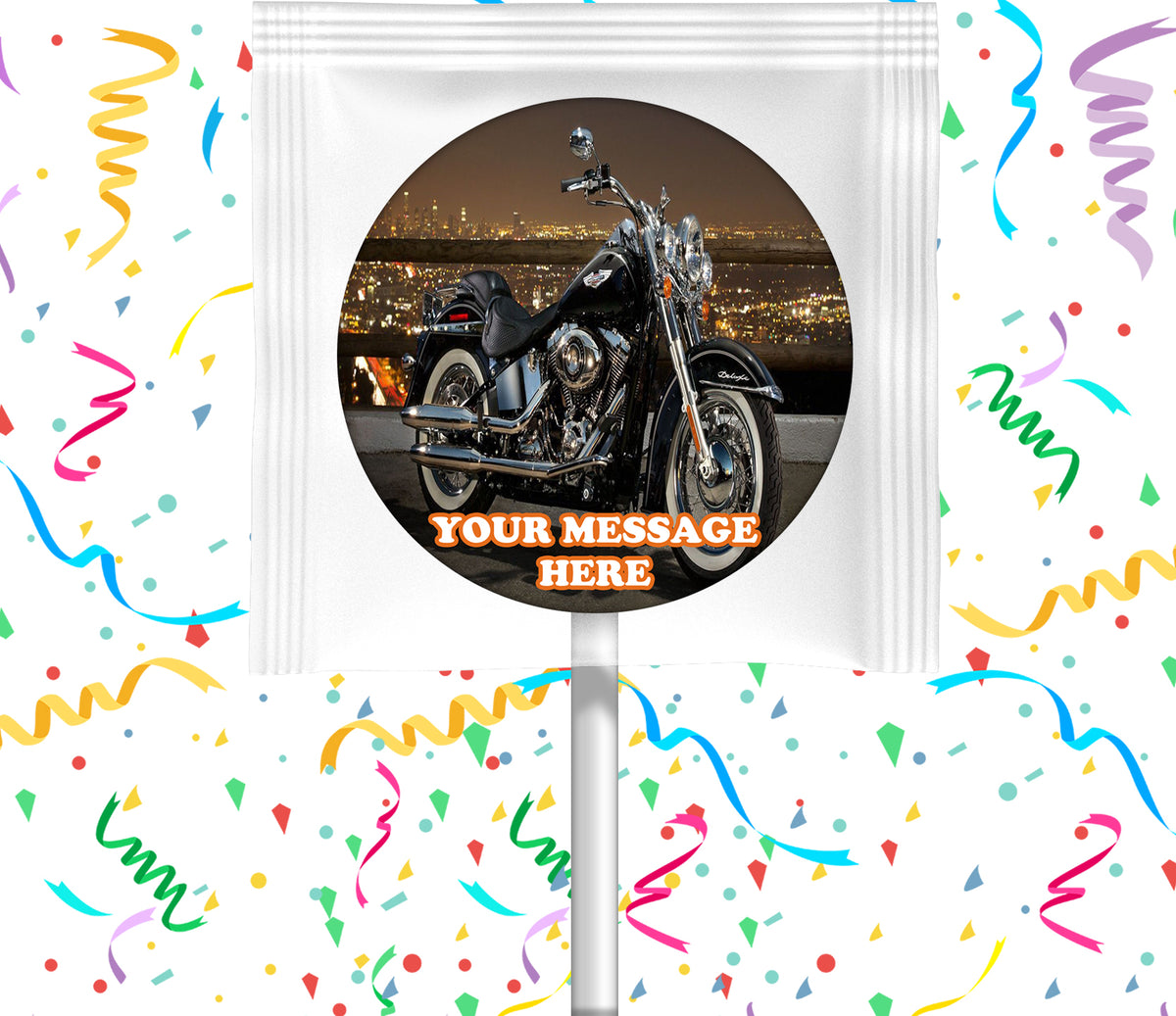 Harley Davidson Lollipops Party Favors Personalized Suckers 12 Pcs