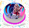 Harley Quinn Edible Image Cake Topper Personalized Birthday Sheet Custom Frosting Round Circle