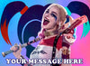 Harley Quinn Edible Image Cake Topper Personalized Birthday Sheet Decoration Custom Party Frosting Transfer Fondant