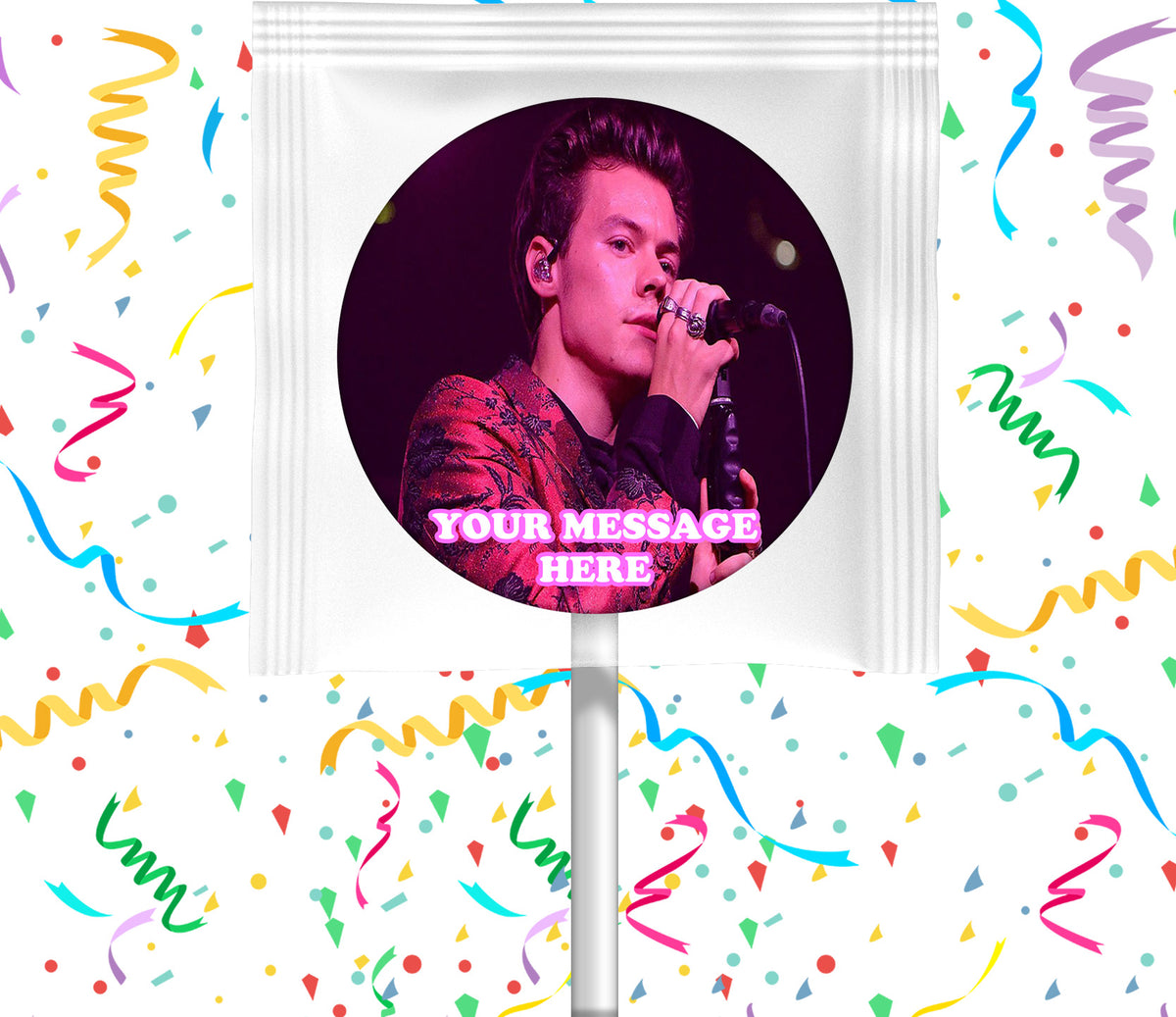 Harry Styles Lollipops Party Favors Personalized Suckers 12 Pcs