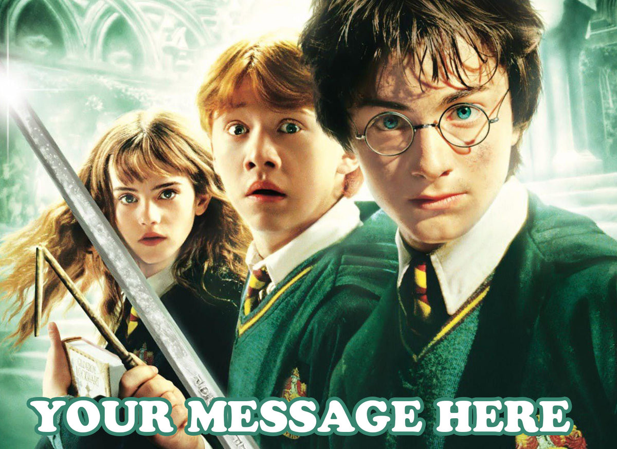 Harry Potter Edible Image Cake Topper Personalized Birthday Sheet Decoration Custom Party Frosting Transfer Fondant