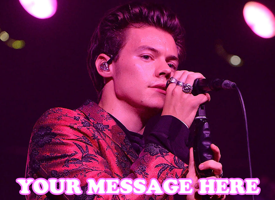 Harry Styles Edible Image Cake Topper Personalized Birthday Sheet Decoration Custom Party Frosting Transfer Fondant