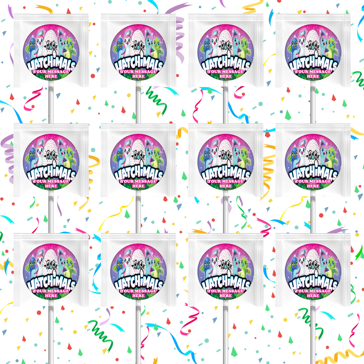 Hatchimals Lollipops Party Favors Personalized Suckers 12 Pcs