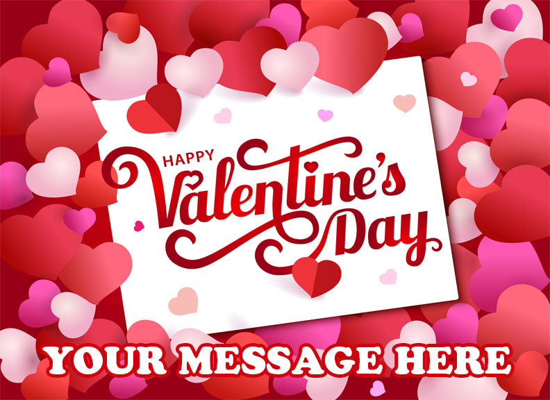 Valentine's Day Edible Image Cake Topper Personalized Frosting Icing Sheet Custom