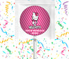 Hello Kitty Lollipops Party Favors Personalized Suckers 12 Pcs