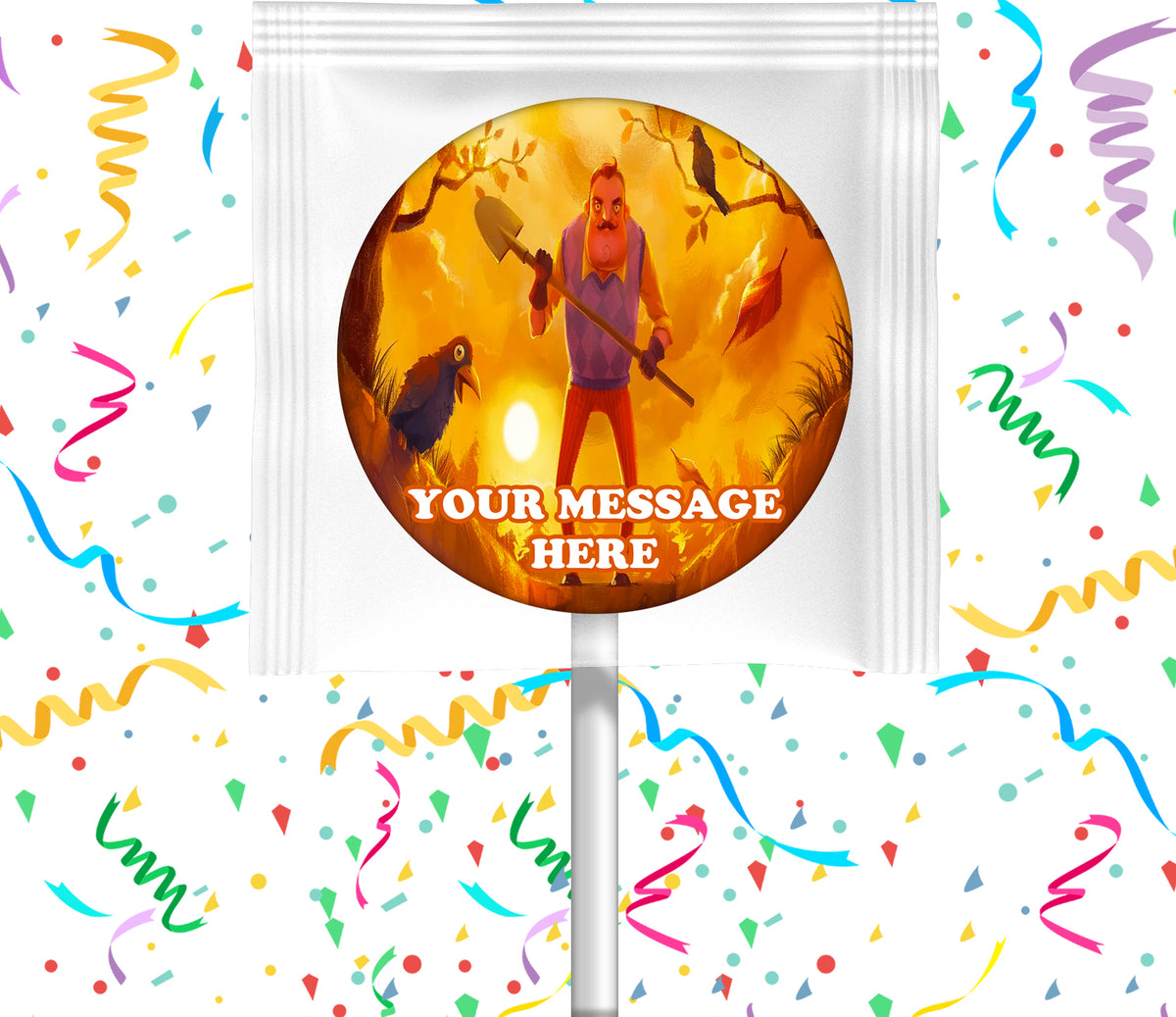 Hello Neighbor Lollipops Party Favors Personalized Suckers 12 Pcs