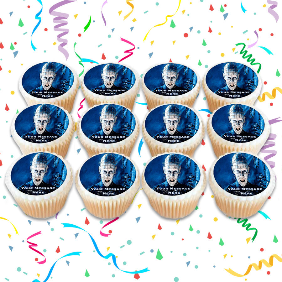 Hellraiser Pinhead Halloween Edible Cupcake Toppers (12 Images) Cake I ...