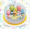 Henry Hugglemonster Edible Image Cake Topper Personalized Birthday Sheet Custom Frosting Round Circle