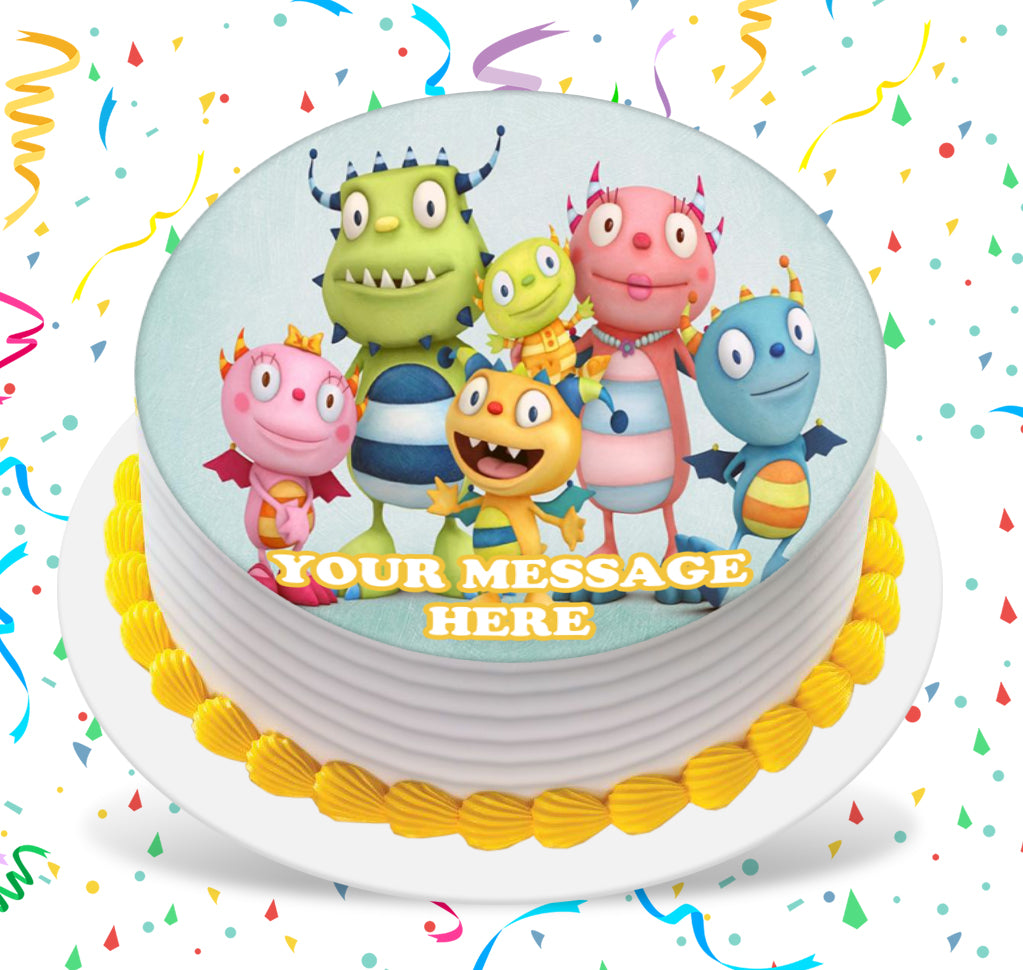 Henry Hugglemonster Edible Image Cake Topper Personalized Birthday