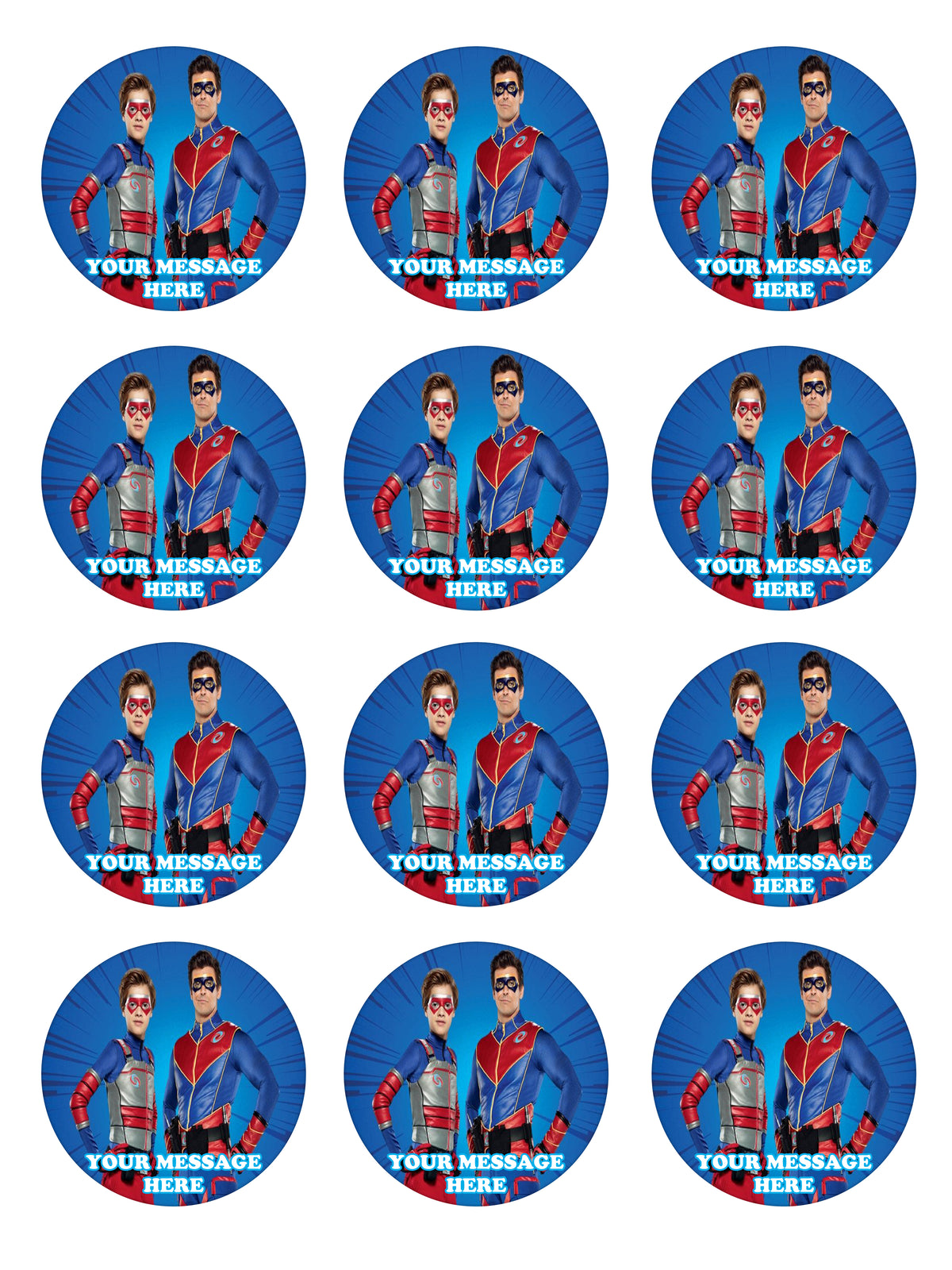 Henry Danger Edible Cupcake Toppers (12 Images) Cake Image Icing Sugar Sheet