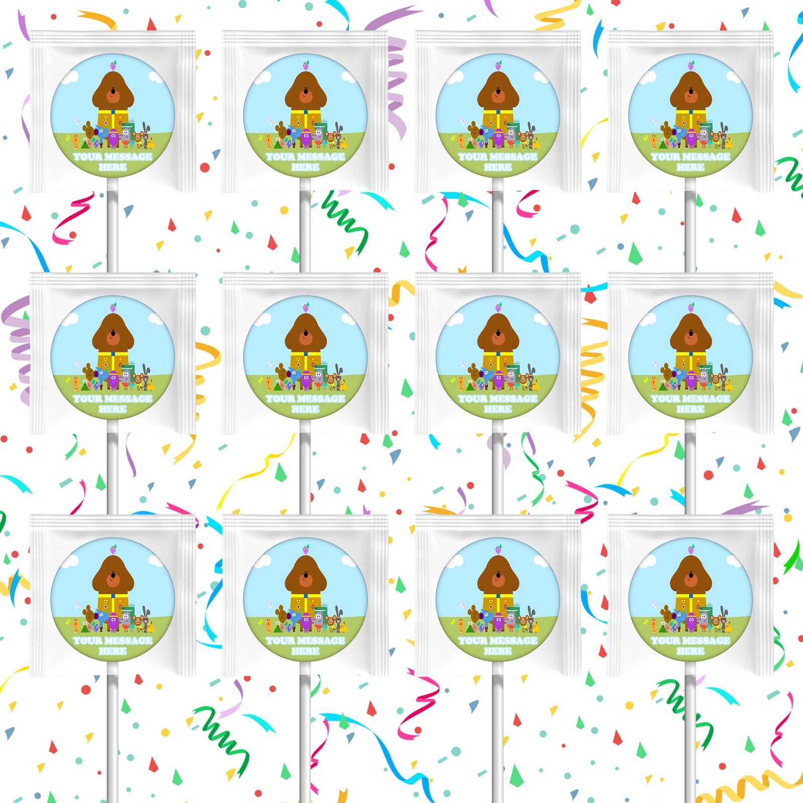 Hey Duggee Lollipops Party Favors Personalized Suckers 12 Pcs