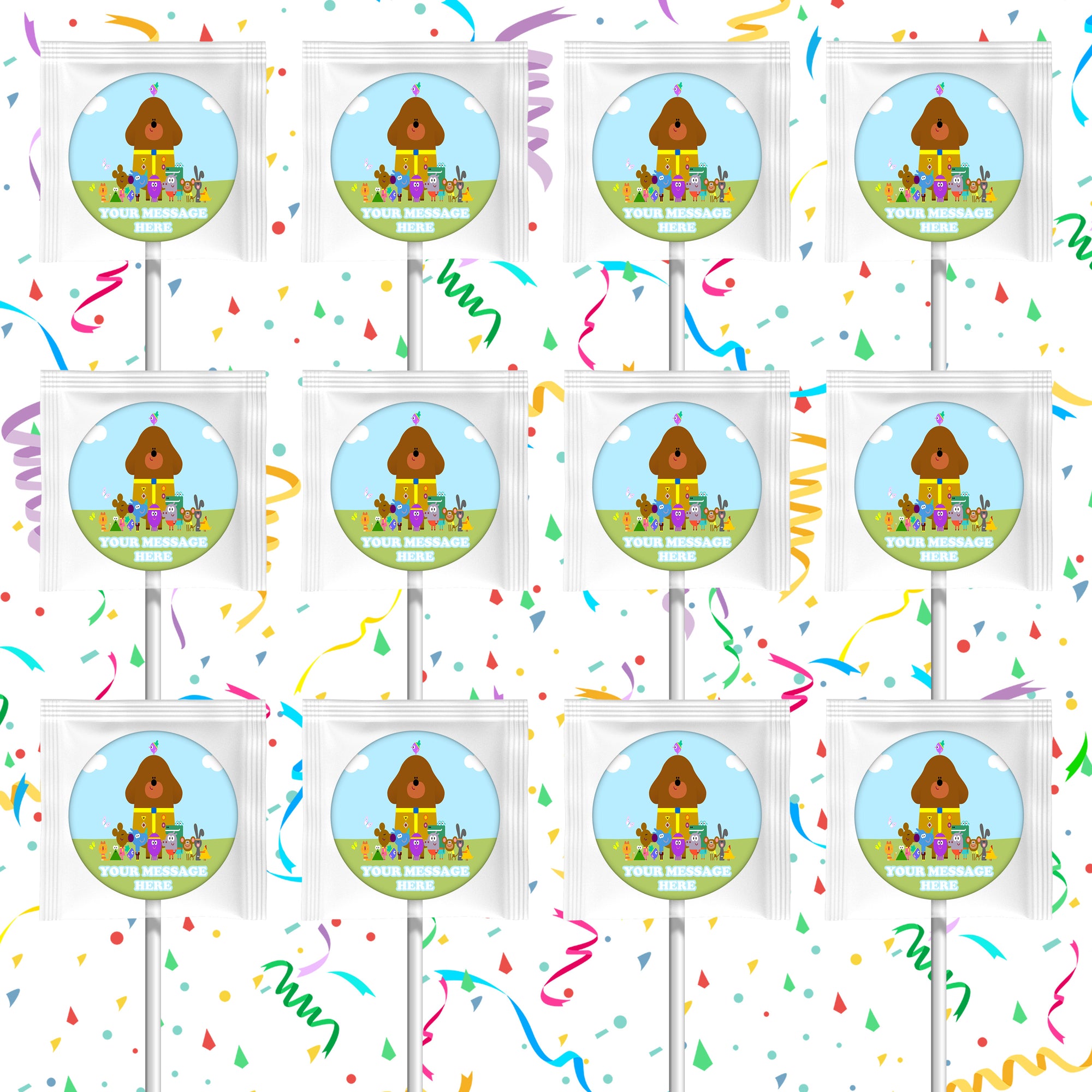 Hey Duggee Lollipops Party Favors Personalized Suckers 12 Pcs